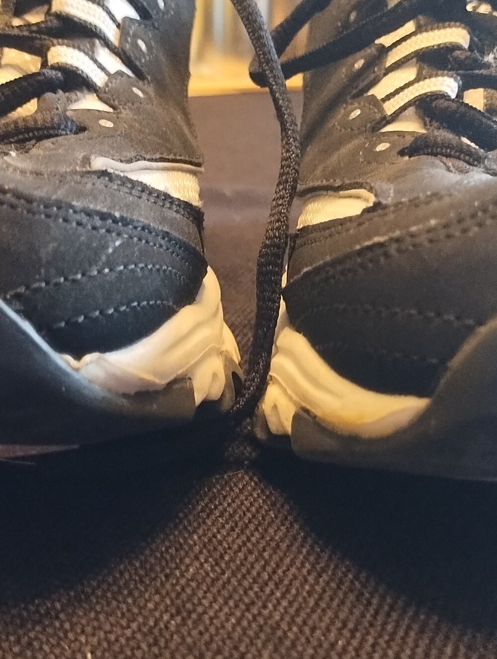 Skechers D'Lites Chunky Lace-Up Sneaker in Black & White - Picture 7 of 8